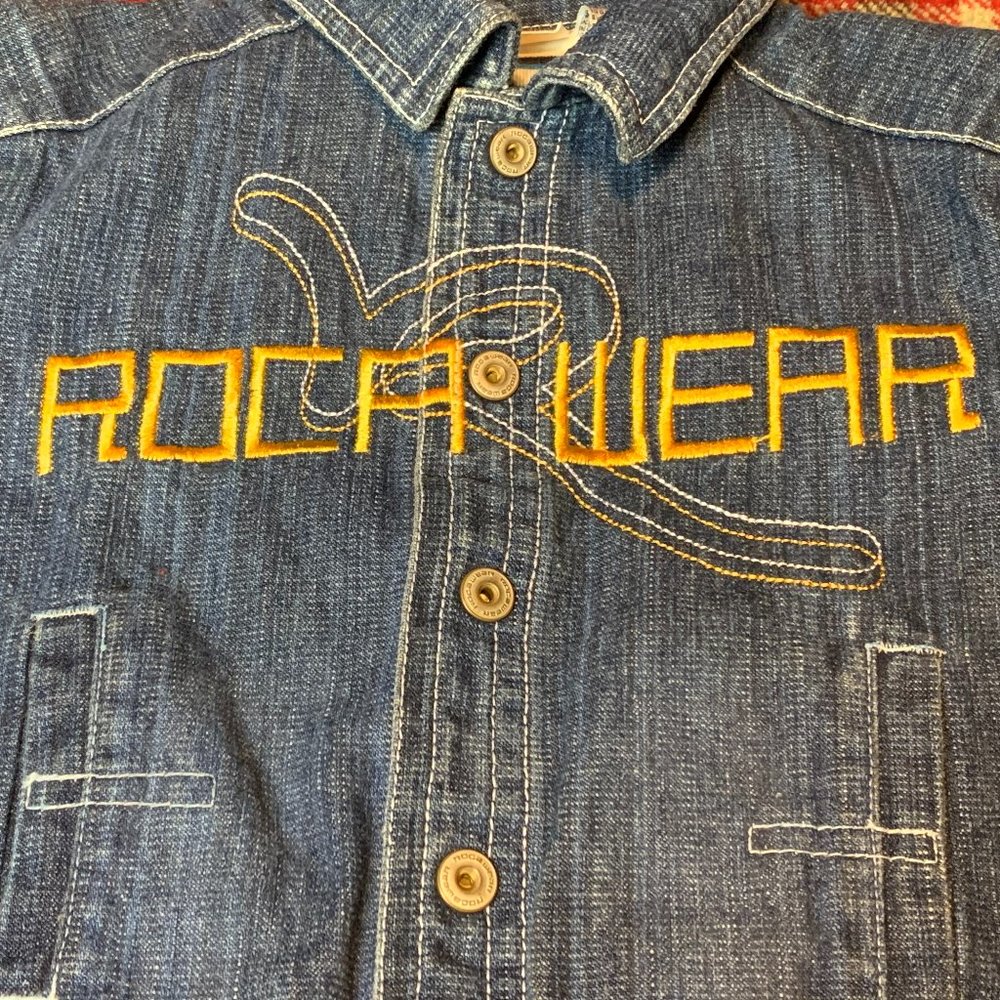 Rocawear Denim Embroidered Jacket Sz 18 mo - Picture 2 of 10
